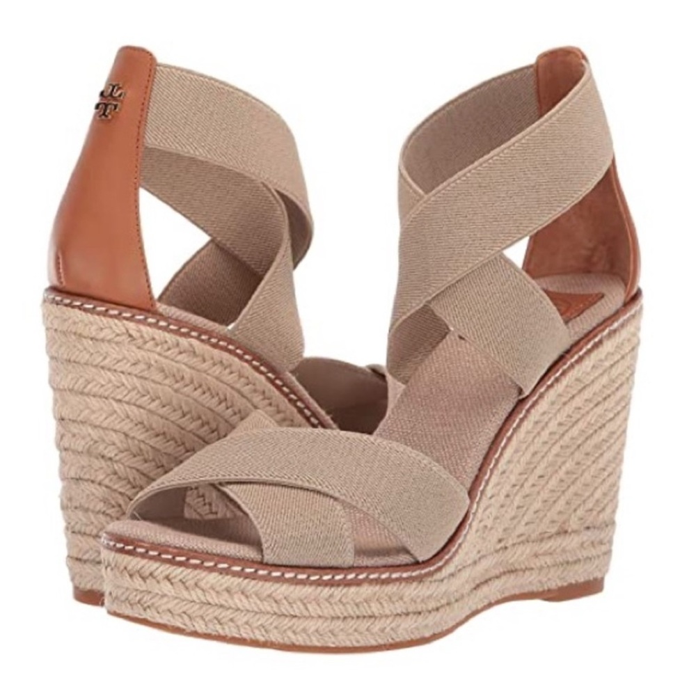 Tory Burch Freida Espadrille Wedges NWOB